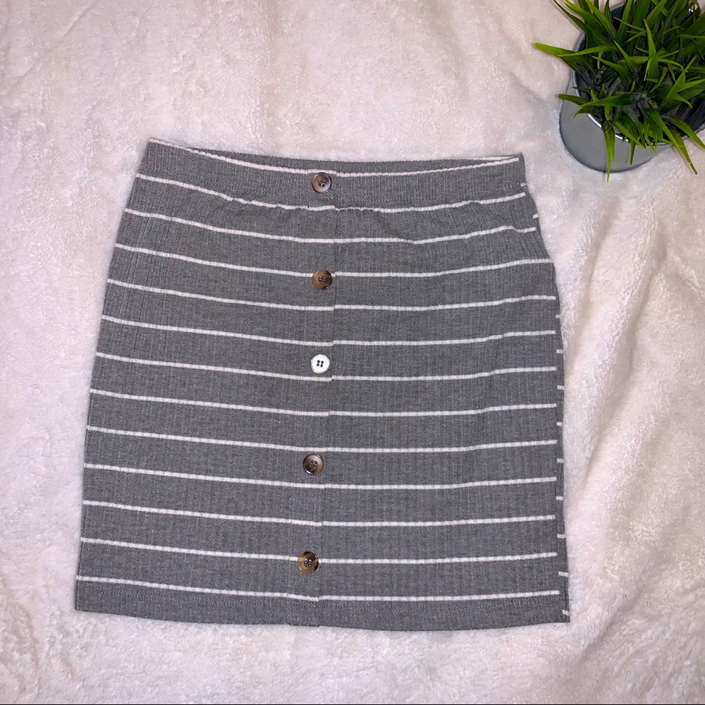Grey Knit Skirt